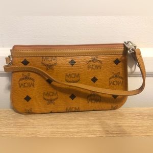 MCM Cognac Visetos Pouch